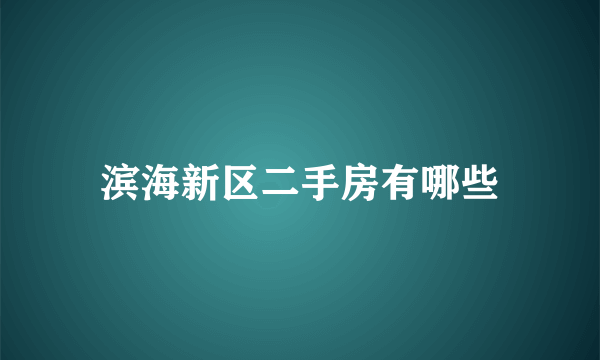 滨海新区二手房有哪些