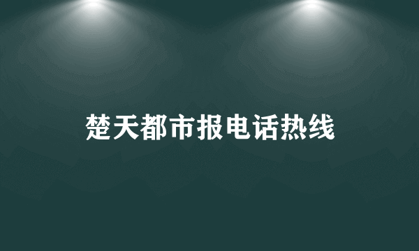 楚天都市报电话热线