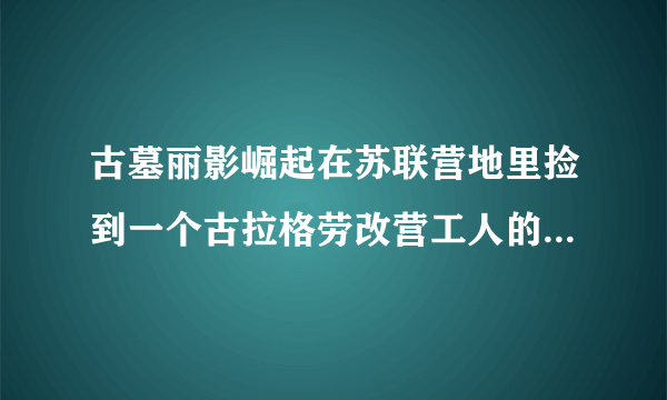 古墓丽影崛起在苏联营地里捡到一个古拉格劳改营工人的物品，类似俄罗斯方块的东西，可是我找不到隐藏要素